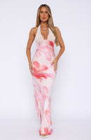 Beyond The Stars Maxi Dress Pink Floral