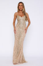 Reaching Out Maxi Dress Gold | White Fox Boutique US Reaching Out Maxi Dress Gold | White Fox Boutique US
