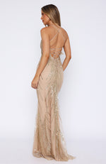 Reaching Out Maxi Dress Gold | White Fox Boutique US Reaching Out Maxi Dress Gold | White Fox Boutique US