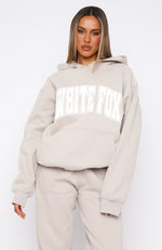 Decade Classics Varsity Oversized Hoodie Moon