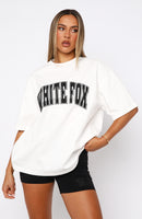 Decade Classics Varsity Oversized Tee White