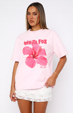 With Love & Romance Oversized Tee Baby Pink