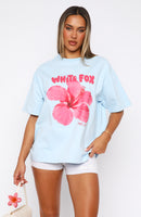 With Love & Romance Oversized Tee Baby Blue