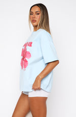 With Love & Romance Oversized Tee Baby Blue