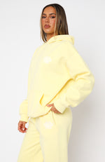 With Love Always Oversized Hoodie Lemon