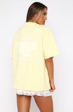 With Love Always Oversized Tee Lemon