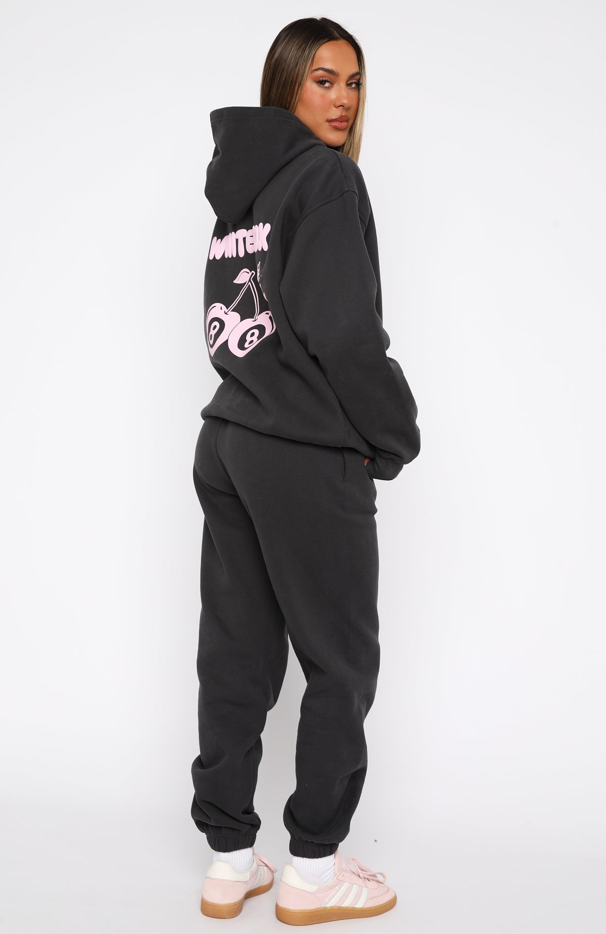 With Love In The Moment Sweatpants Charcoal | White Fox Boutique US