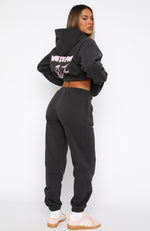 With Love In The Moment Sweatpants Charcoal