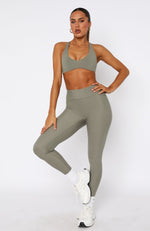 Go Getter High Waisted Leggings Olive