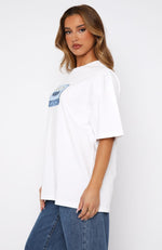 Playing My Song Oversized Tee White