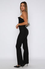 Stand On My Own Strapless Jumpsuit Black