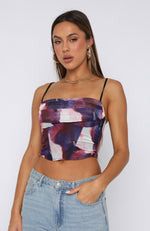 If You Must Bustier Berry Splash