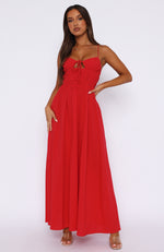 Late Morning Maxi Dress Red