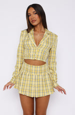 Ugh, As If! Blazer Set Yellow Check