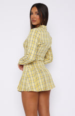 Ugh, As If! Blazer Set Yellow Check