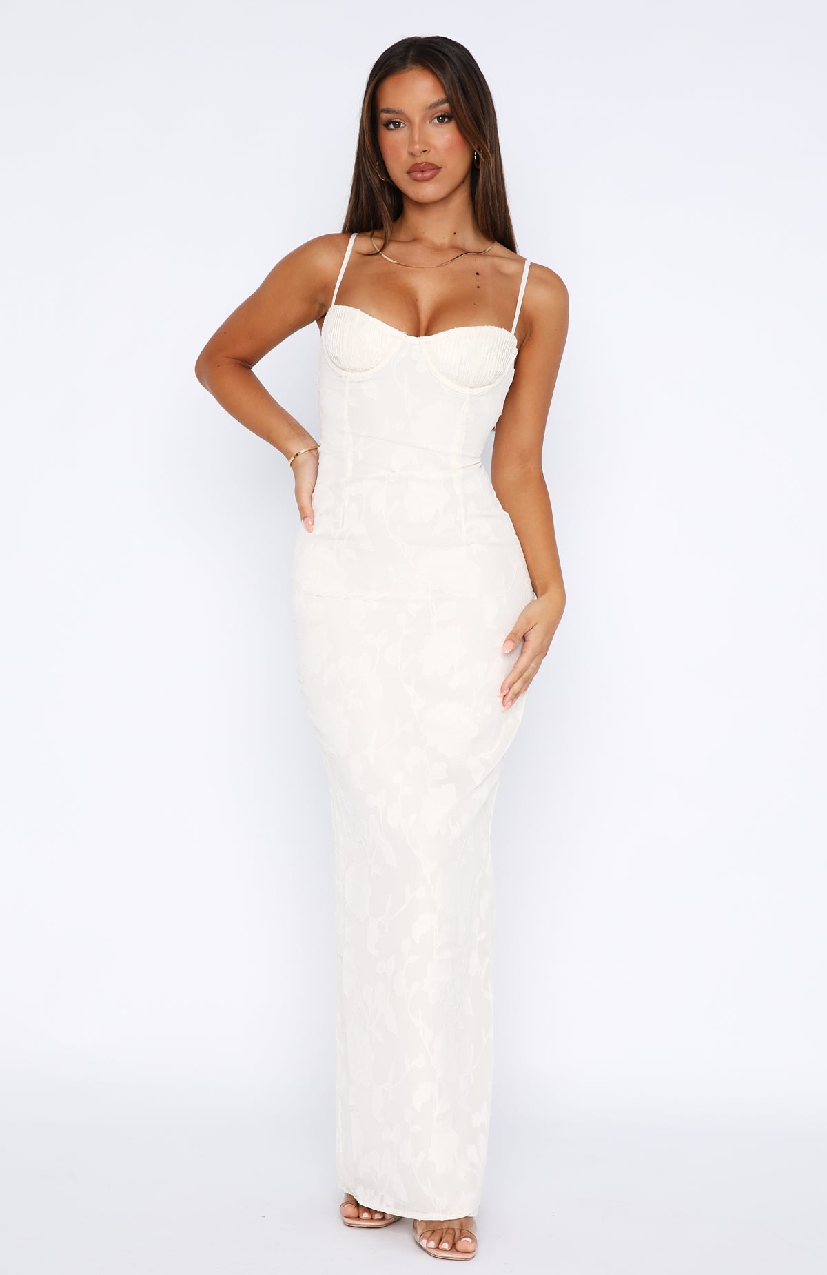 Poppy Dream Maxi Dress Cream | White Fox Boutique US