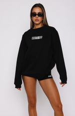 Run The World Oversized Sweater Black