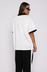 Take The Chance Oversized Jersey White