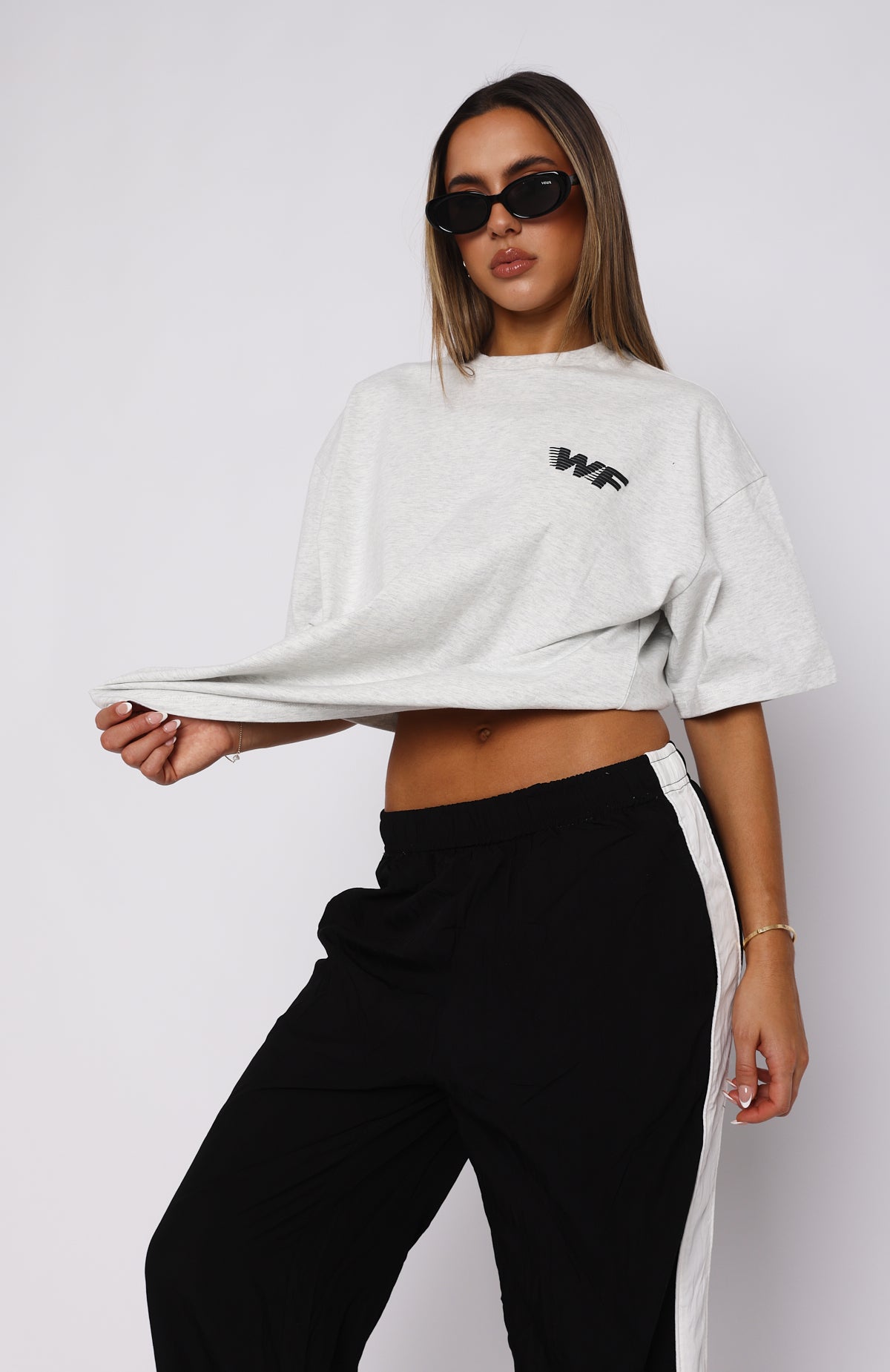 Forgot You Existed Oversized Tee Grey Marle | White Fox Boutique US