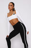 Thriving Long Sleeve Crop White