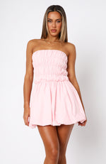 The Other Side Mini Dress Baby Pink