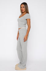 Slumber Party Pyjama Set Grey Marle