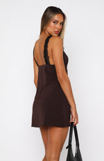 Somebody Like Me Mini Dress Chocolate