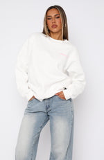 Shooting Stars Oversized Sweater Off White