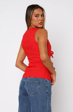 Hello Goodbye Top Red