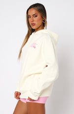 Happy Days Oversized Hoodie Cream