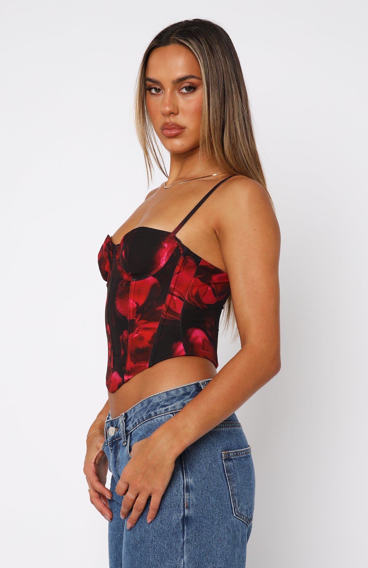 In The Morning Bustier Raspberry Meadows | White Fox Boutique US