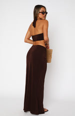 Te Amo Maxi Skirt Chocolate