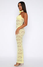 Sweet Intentions Maxi Dress Lemon