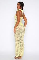 Sweet Intentions Maxi Dress Lemon