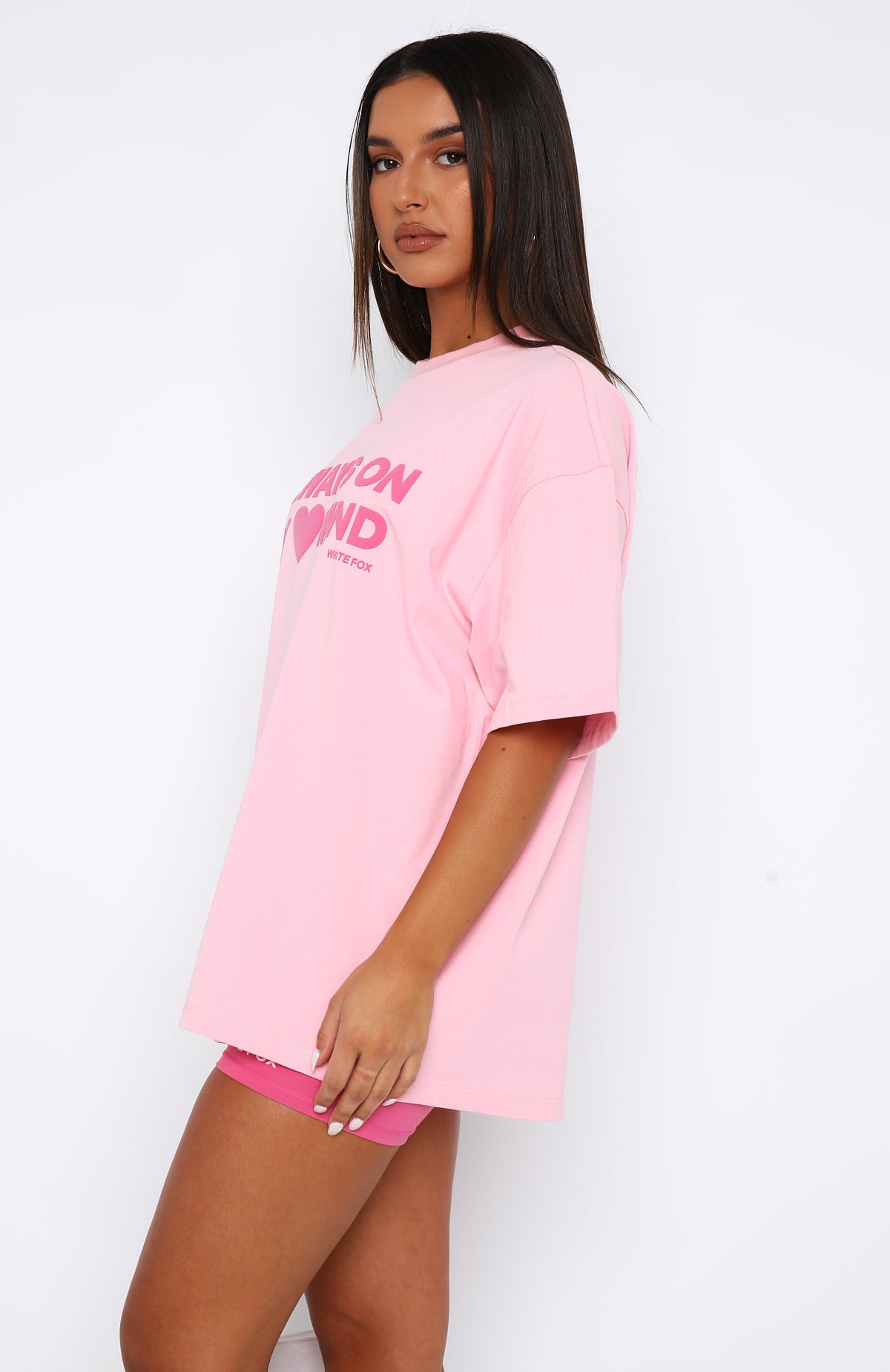 You're Always On My Mind Oversized Tee Pink | White Fox Boutique US