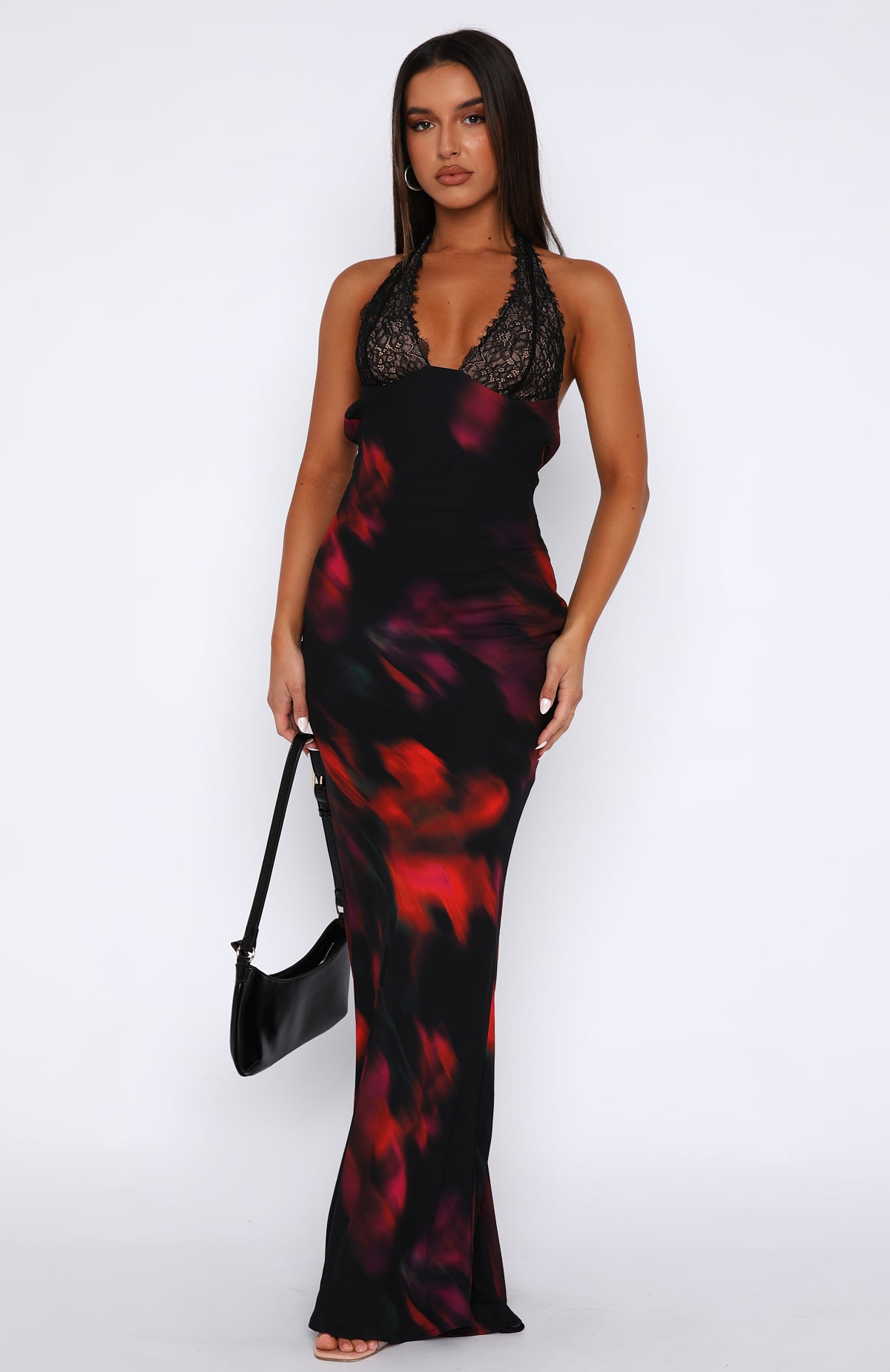 Beyond The Stars Maxi Dress Sangria Floral Beyond The Stars Maxi Dress Sangria Floral
