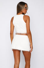 A New Me Mini Skirt White
