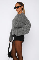 Ice Queen Knit Sweater Smokey Grey