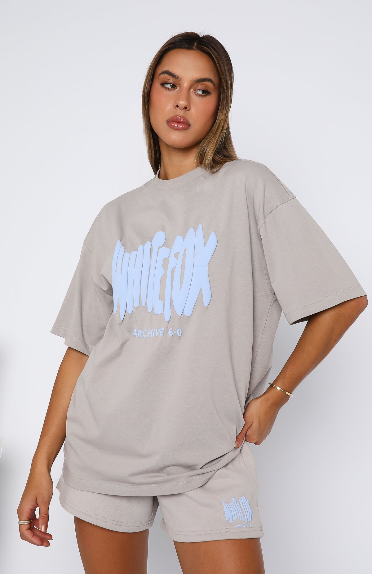 Archive 6.0 Oversized Tee Dove | White Fox Boutique US