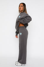 With Love For You Wide Leg Sweatpants Volcanic