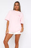 With Love Always Oversized Tee Baby Pink