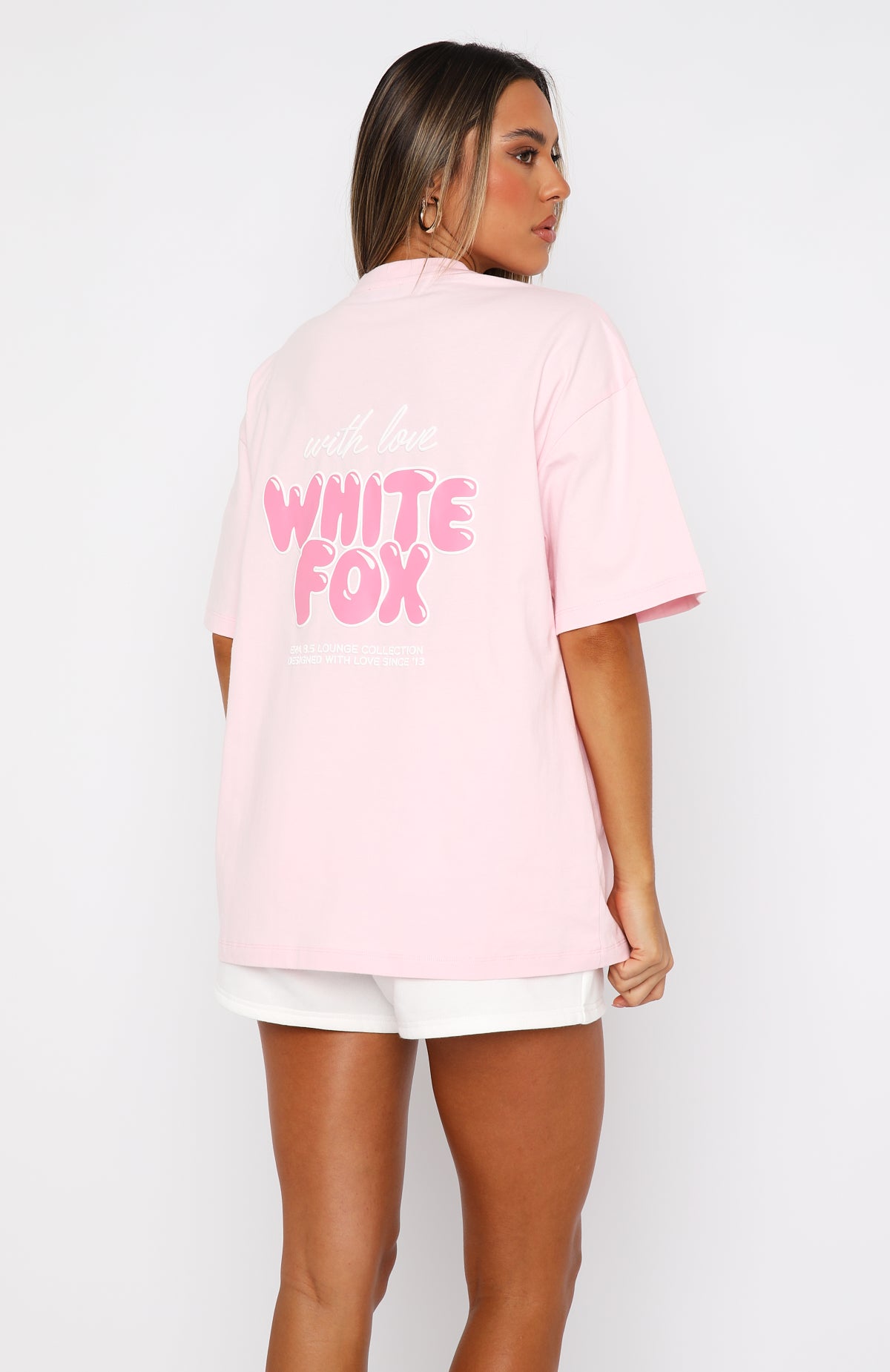 With Love Always Oversized Tee Baby Pink | White Fox Boutique US