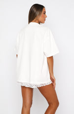 With Love Forever Oversized Tee White/Pink