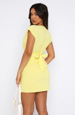 Make It Shine Mini Dress Yellow