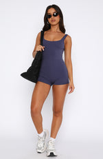 The Way To Go Playsuit Steel