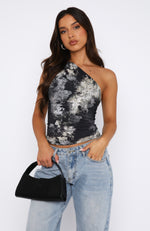 Lack Of Love One Shoulder Top Hazel Lace