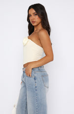Chase A Feeling Strapless Bustier Cream