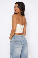 Chase A Feeling Strapless Bustier Cream
