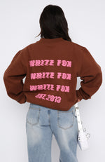 All A Blur Oversized Sweater Auburn