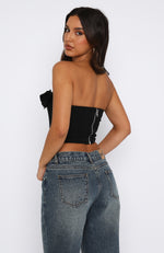 Chase A Feeling Strapless Bustier Black
